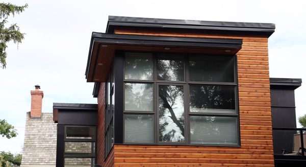 Soffit and steel tie-rod detail
